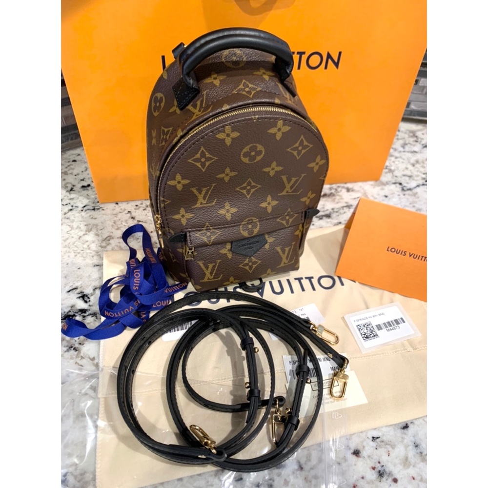 🆕 ❤️😍Authentic Louis Vuitton PALM SPRINGS MINI - Picture 13 of 16